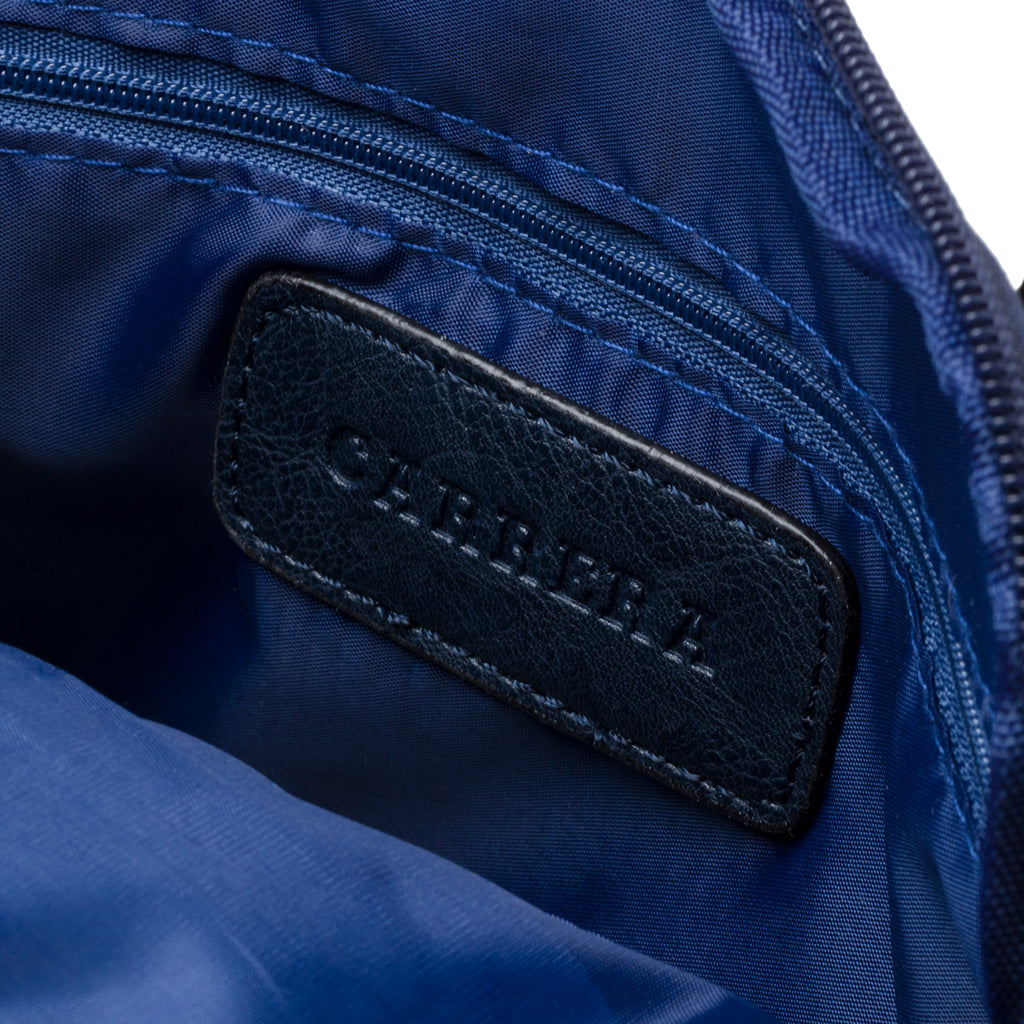 Borsello blu con logo in metallo Carrera Jeans Hold