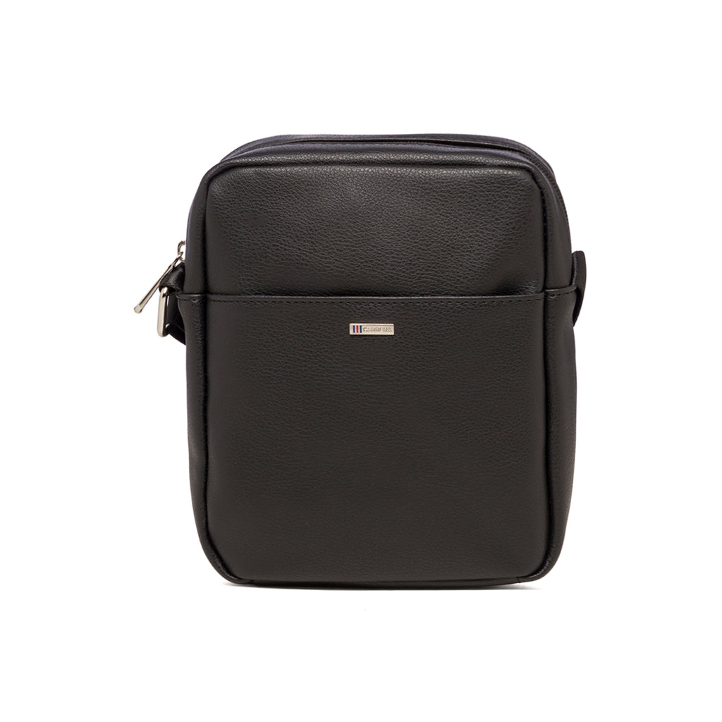 Borsello nero con logo in metallo Carrera Jeans Urban