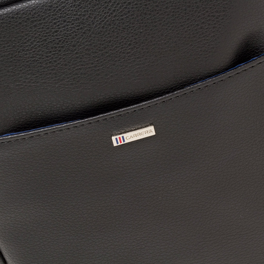 Borsello nero con logo in metallo Carrera Jeans Urban