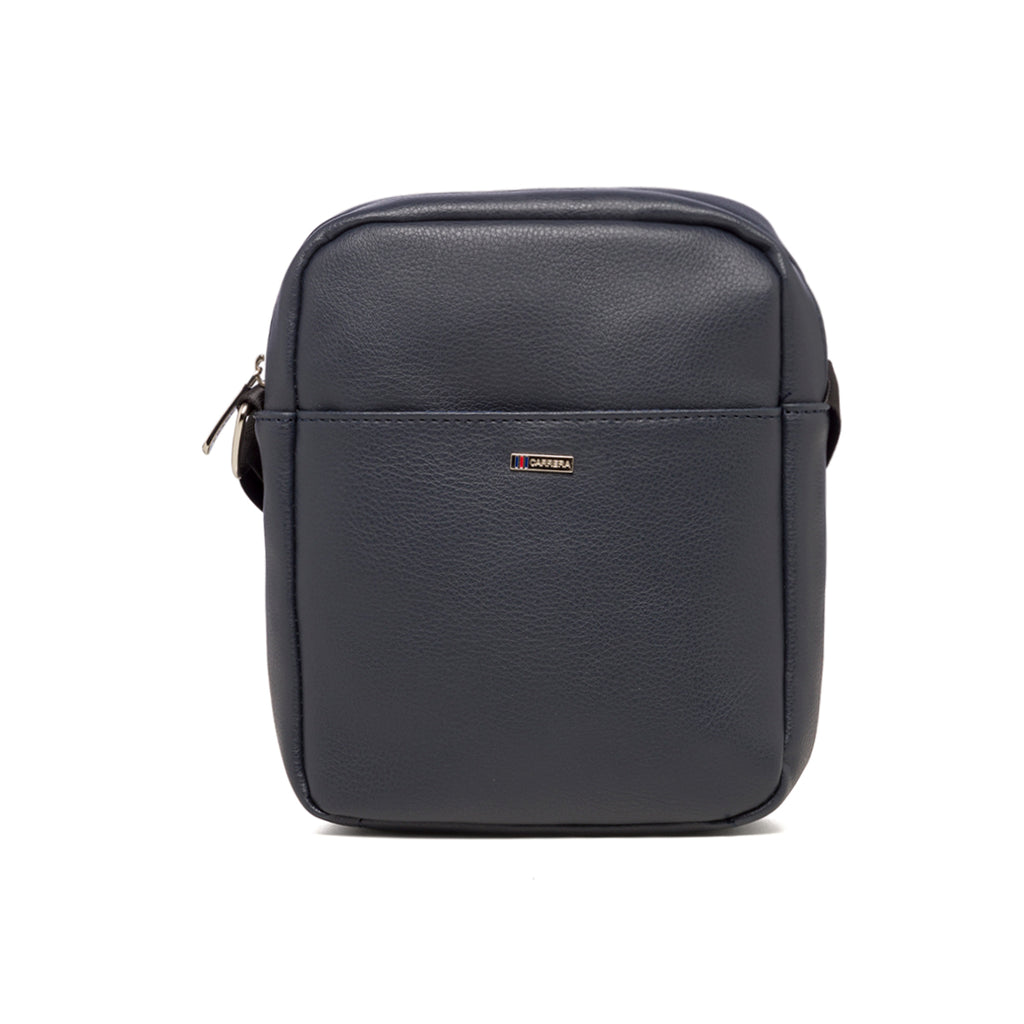 Borsello blu con logo in metallo Carrera Jeans Urban