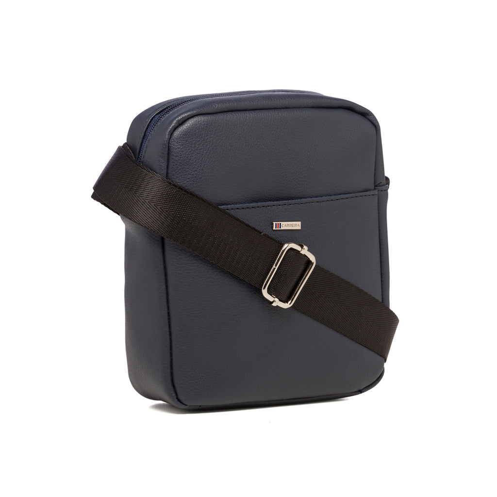 Borsello blu con logo in metallo Carrera Jeans Urban