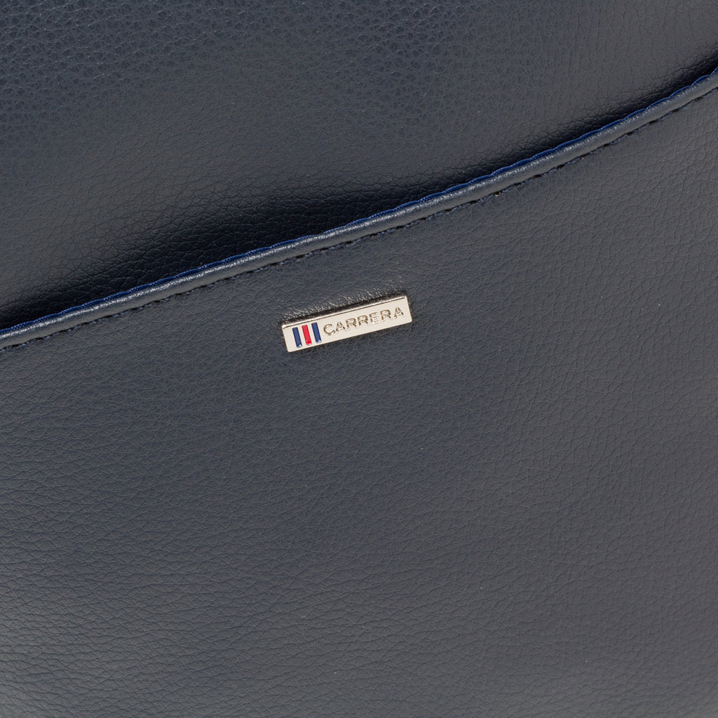 Borsello blu con logo in metallo Carrera Jeans Urban