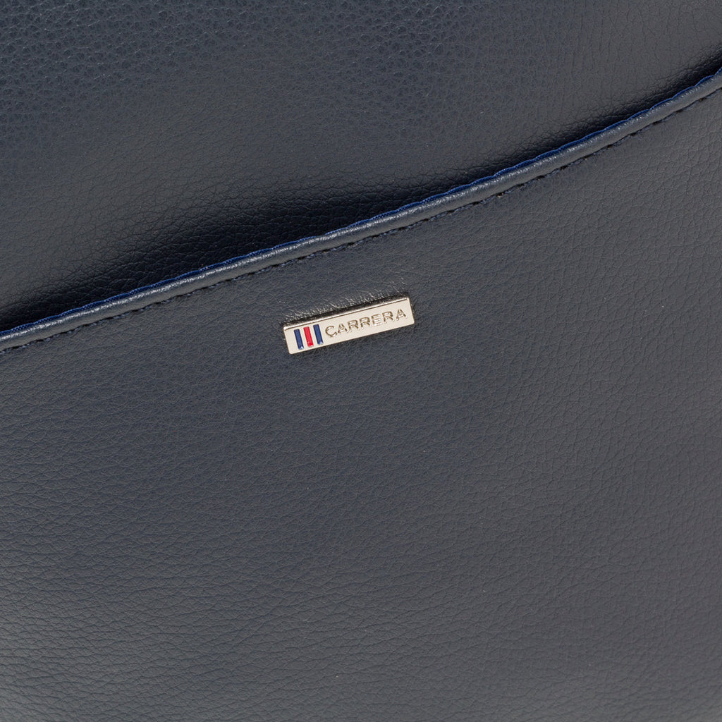 Borsello blu con logo in metallo Carrera Jeans Urban