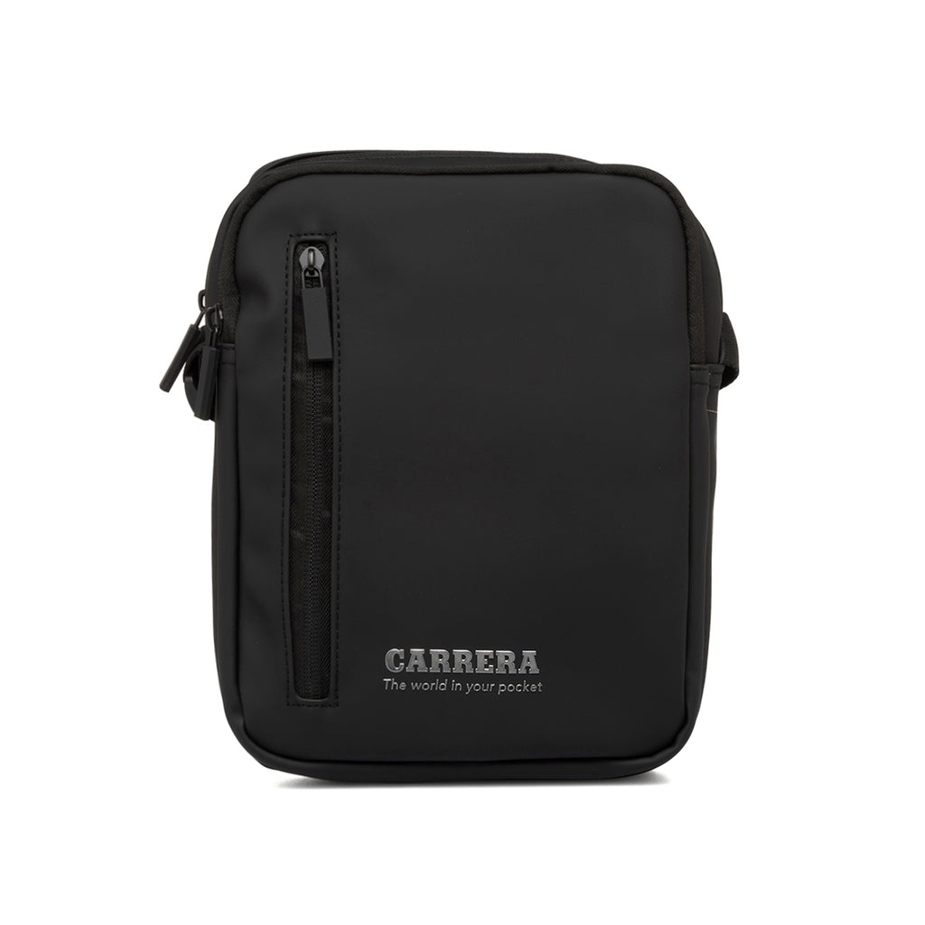 Borsa a tracolla nera da uomo con chiusura a zip Carrera Jeans Bath