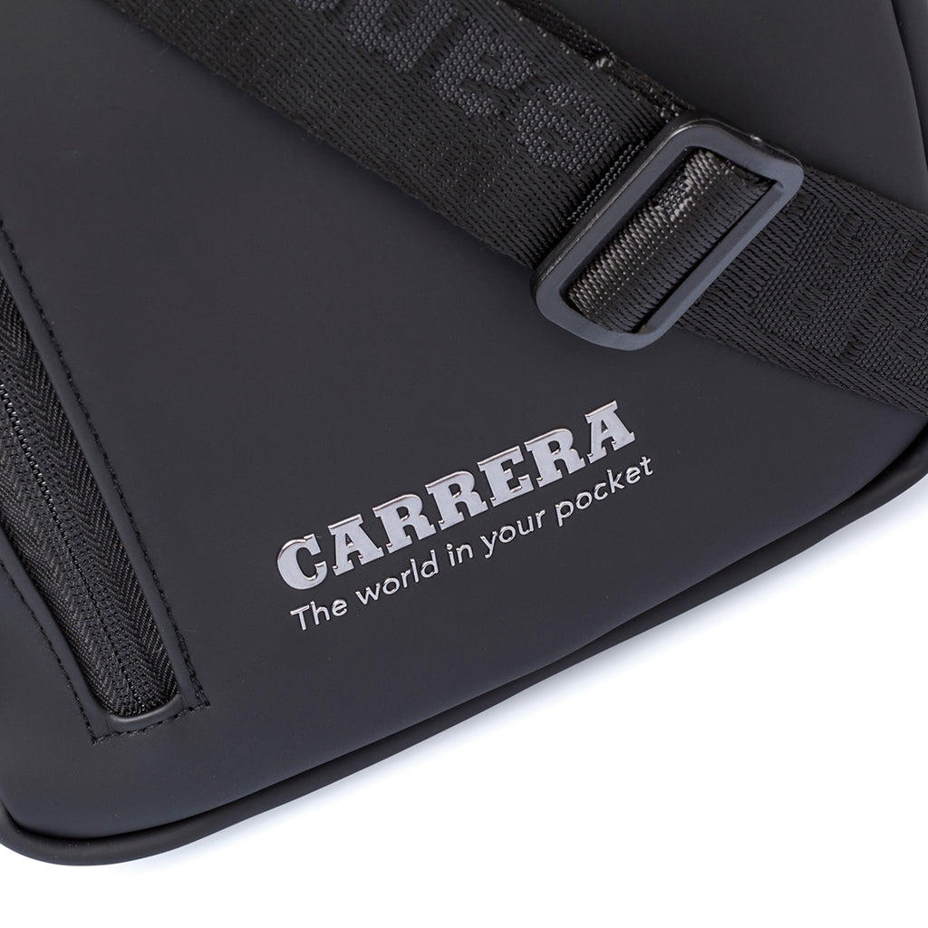 Borsa a tracolla nera da uomo con chiusura a zip Carrera Jeans Bath