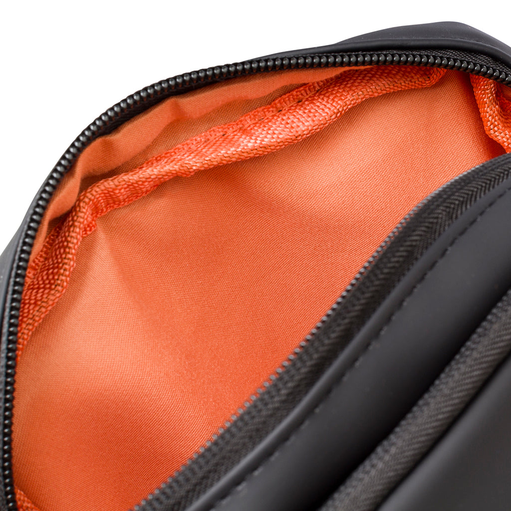 Borsa a tracolla nera da uomo con chiusura a zip Carrera Jeans Bath