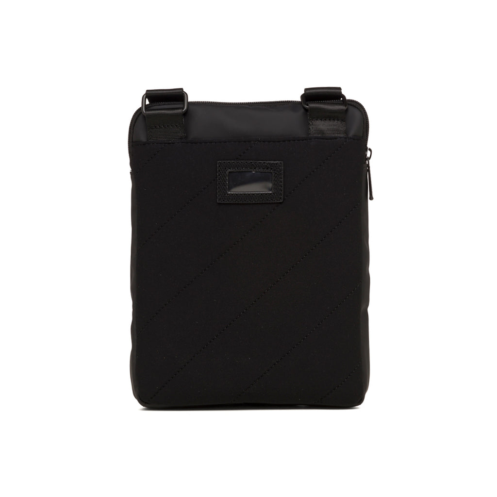 Borsa a tracolla nera da uomo con doppia zip Carrera Jeans Super