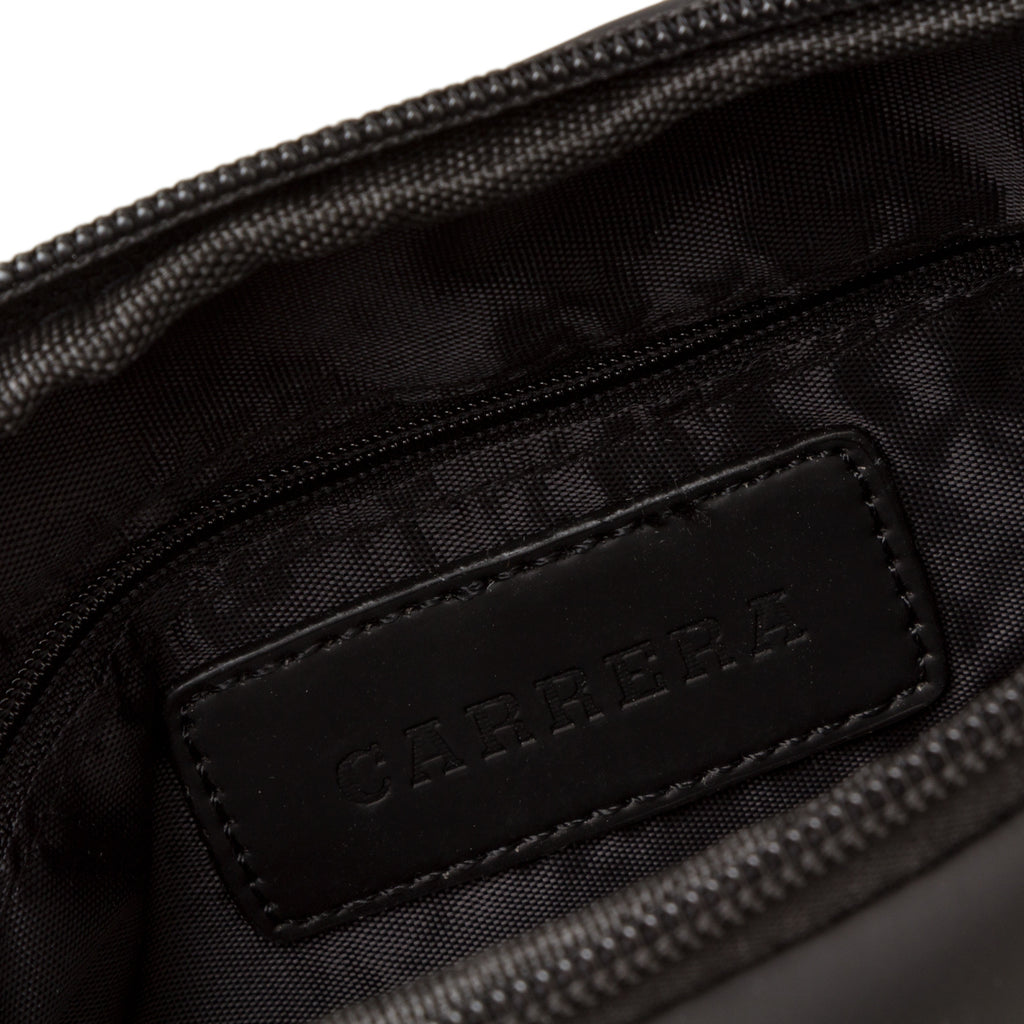 Borsa a tracolla nera da uomo con doppia zip Carrera Jeans Super