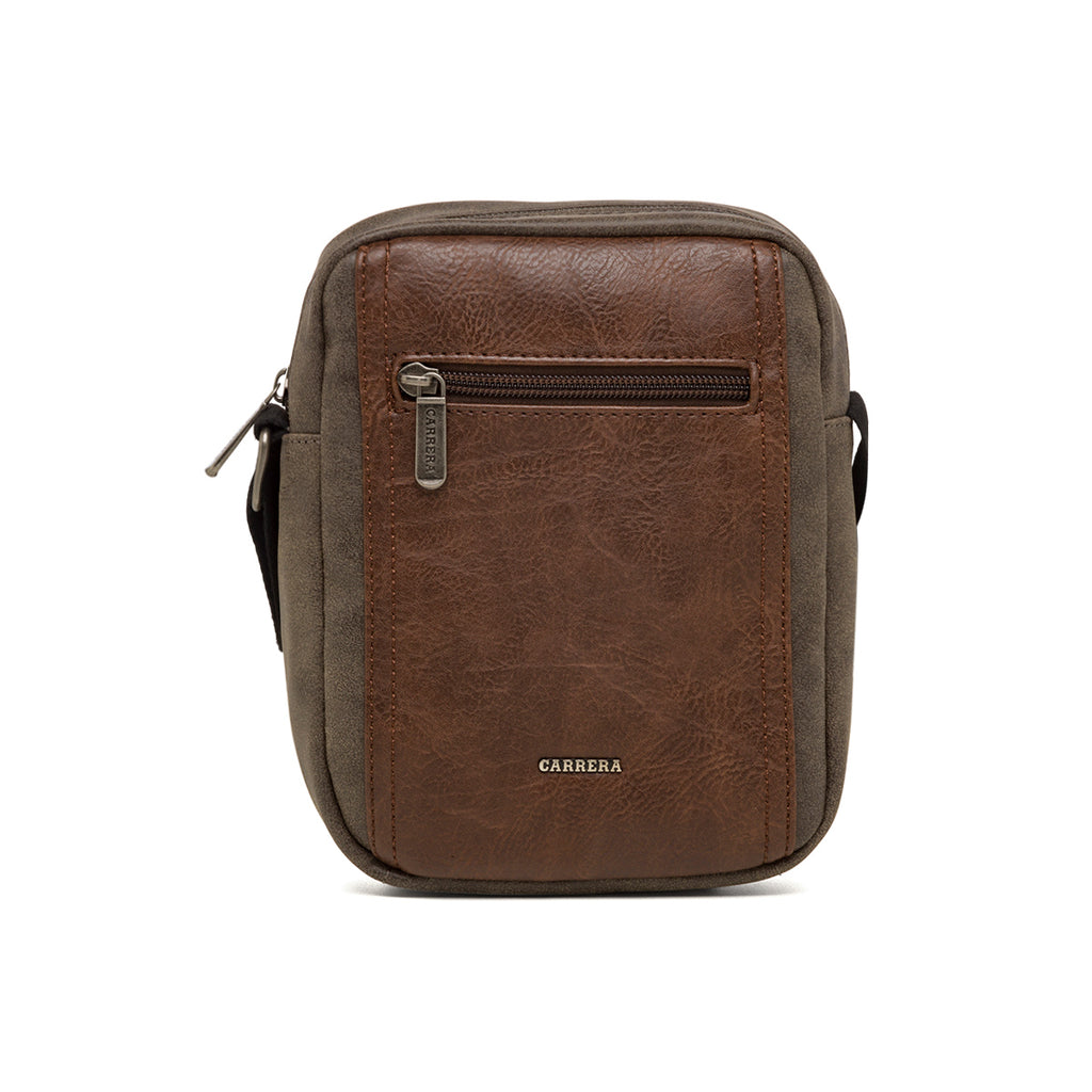 Borsa a tracolla marrone da uomo Carrera Jeans