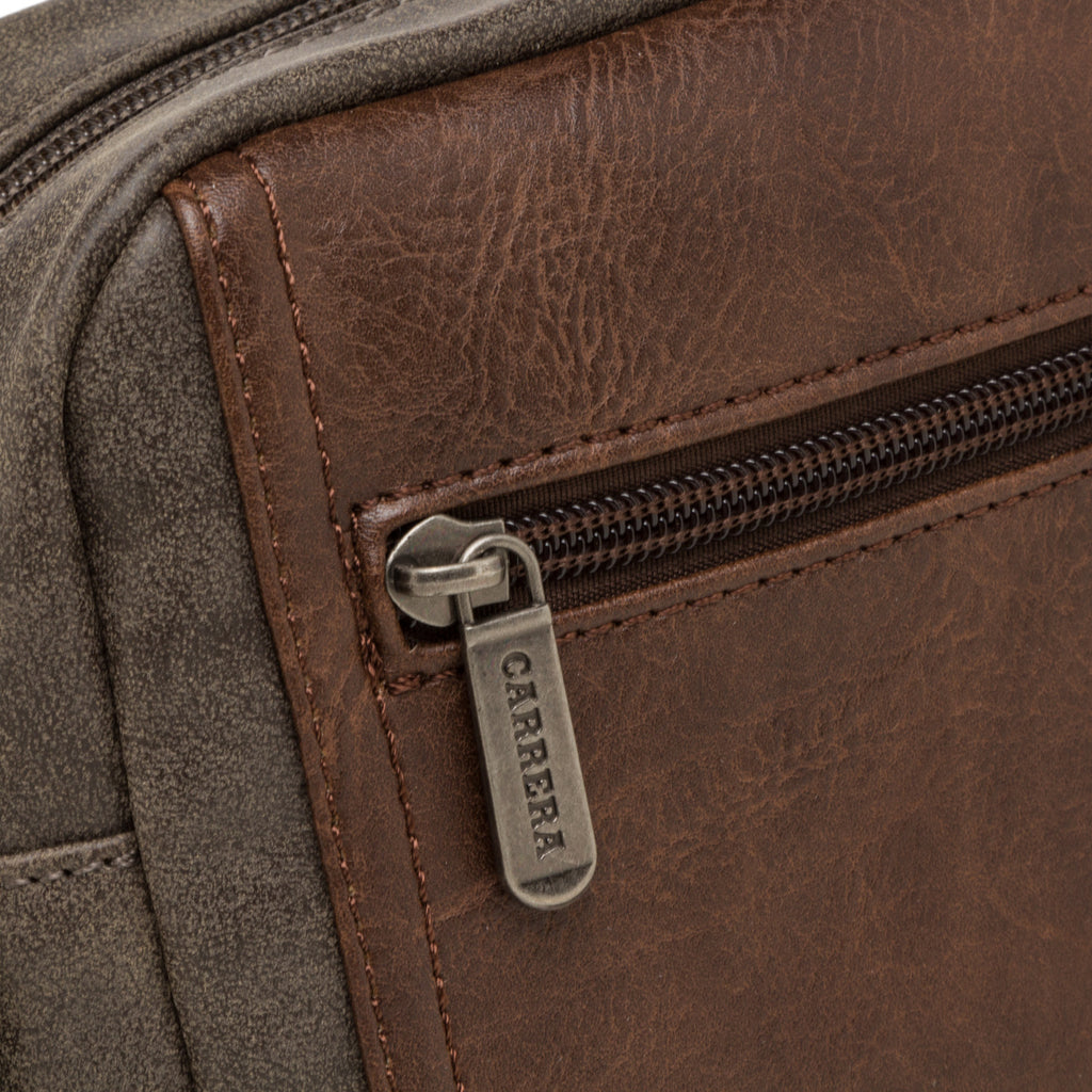 Borsa a tracolla marrone da uomo Carrera Jeans