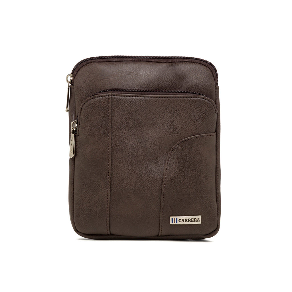 Borsa a tracolla marrone da uomo Carrera Jeans