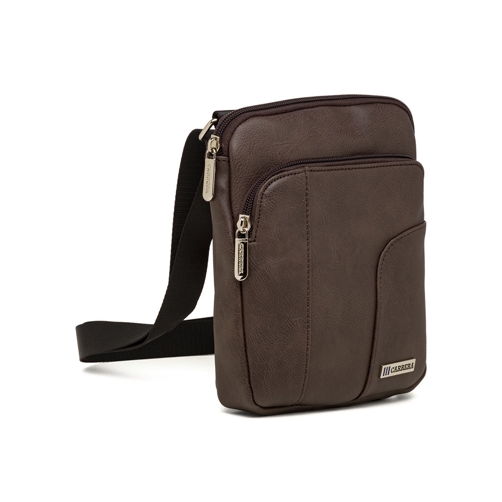 Borsa a tracolla marrone da uomo Carrera Jeans