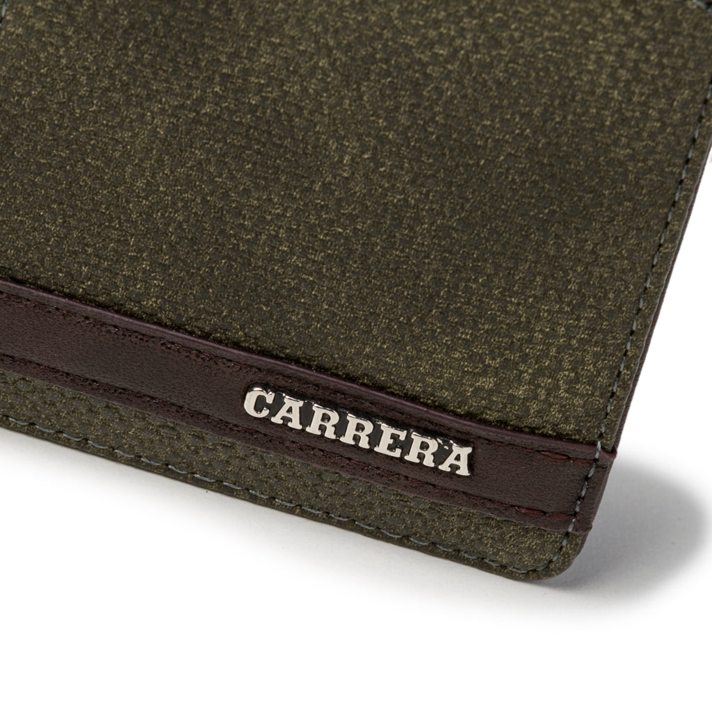 Portafoglio verde militare con taschino portamonete Carrera Jeans Derby