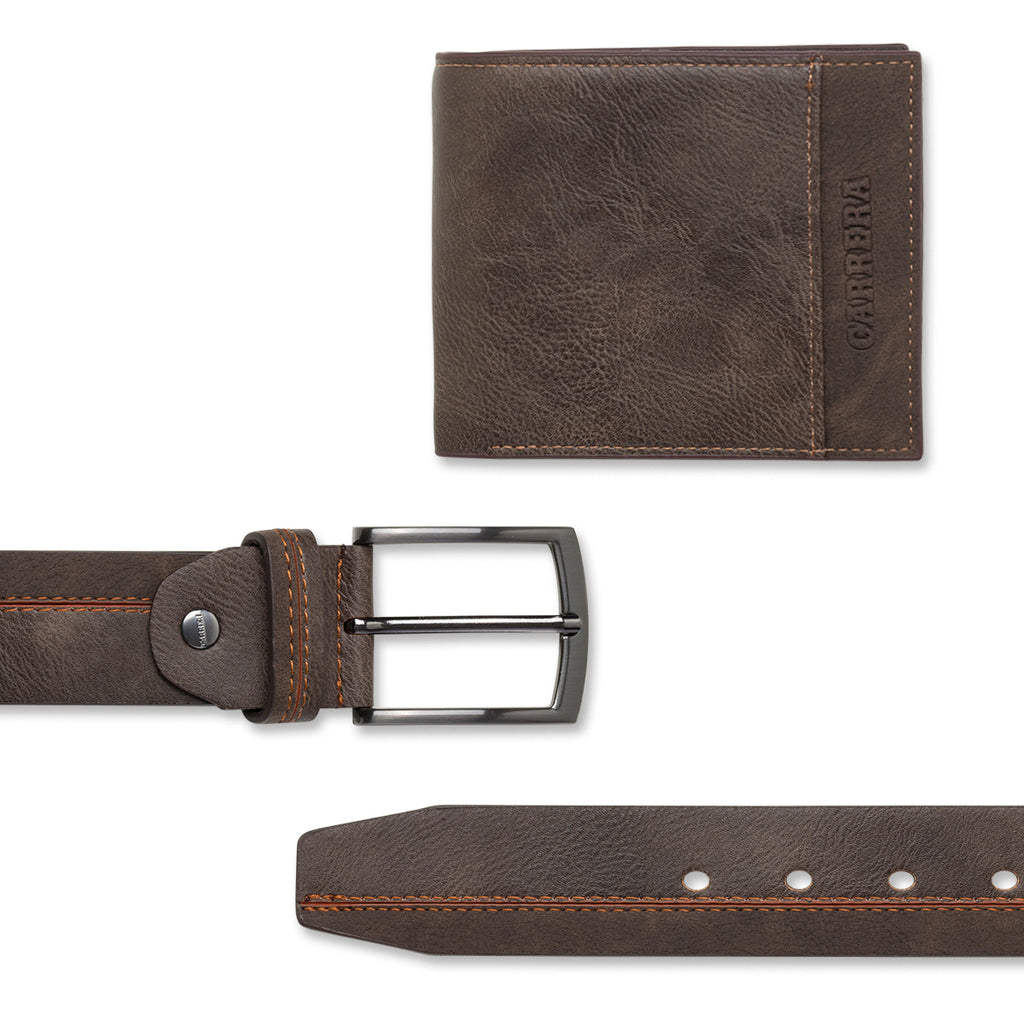 Set regalo portafoglio e cintura da uomo Carrera Jeans Colby