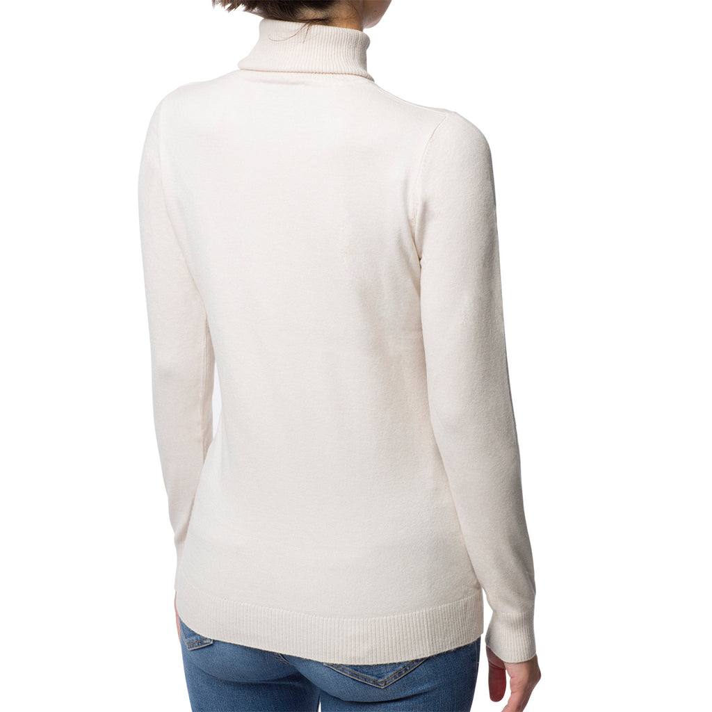 Dolcevita bianco panna con spilletta Swish Jeans