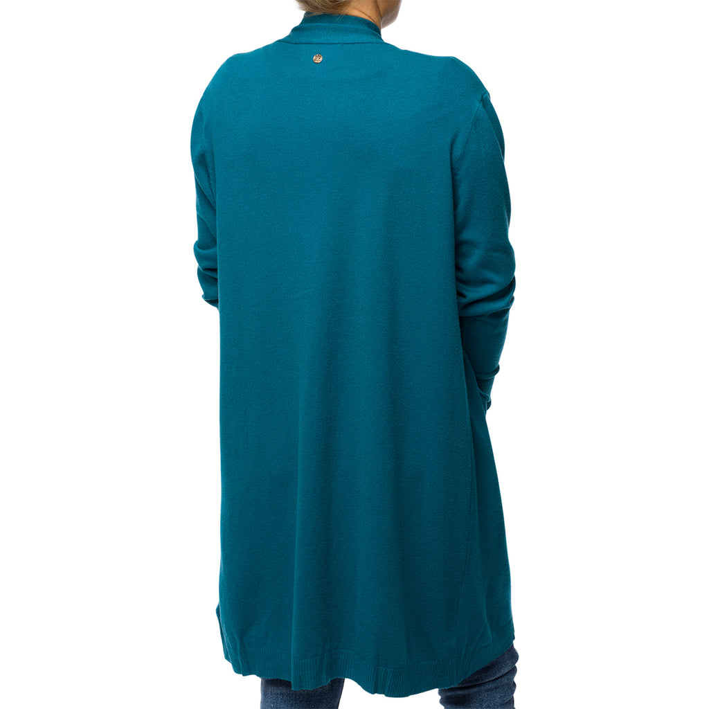 Cardigan lungo blu da donna Swish Jeans