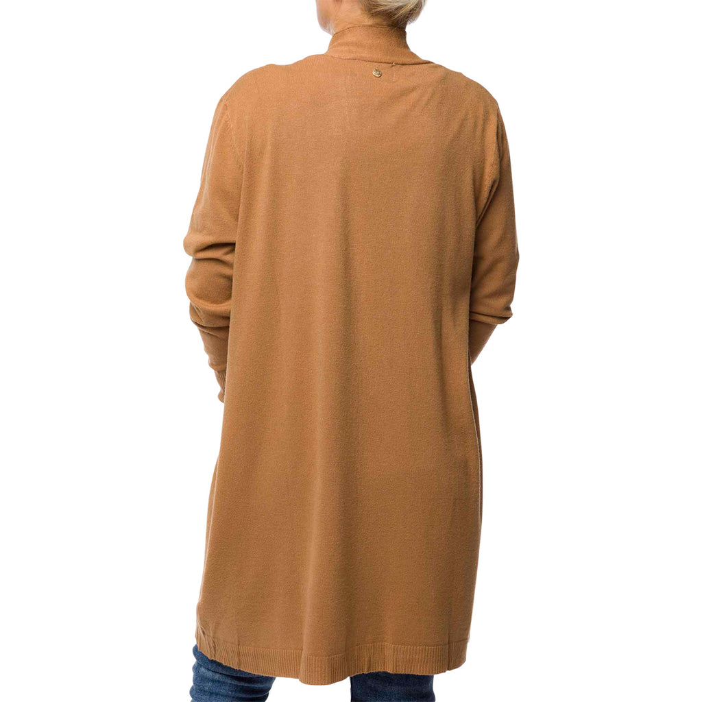 Cardigan lungo marrone da donna Swish Jeans