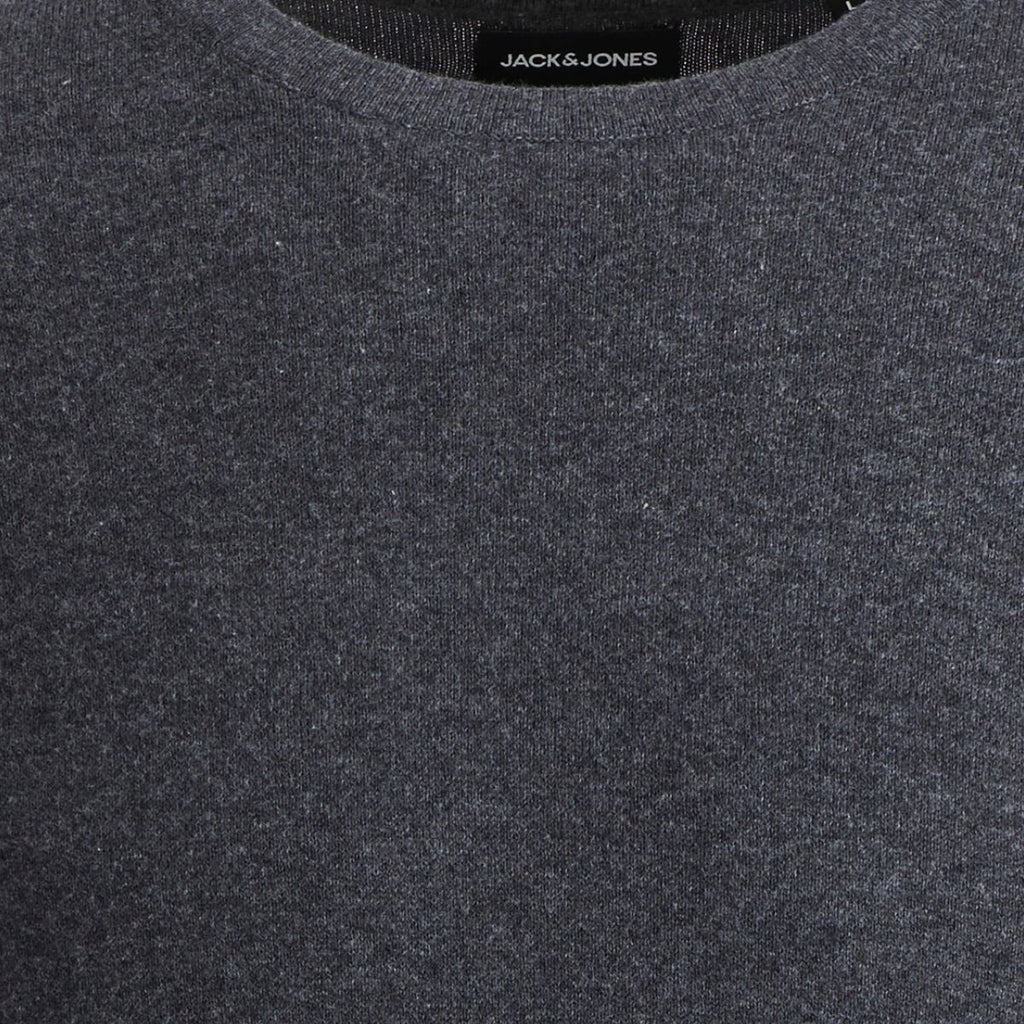 Maglioncino girocollo da uomo grigio scuro Jack & Jones
