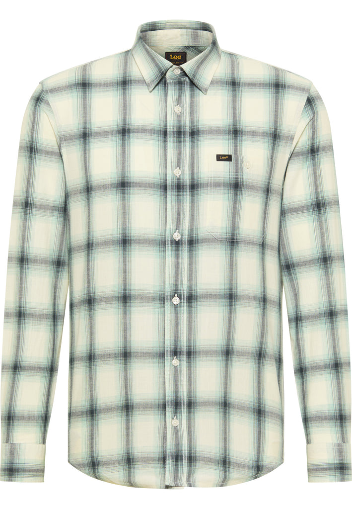 Camicia a quadri grigi da uomo Lee Leesure