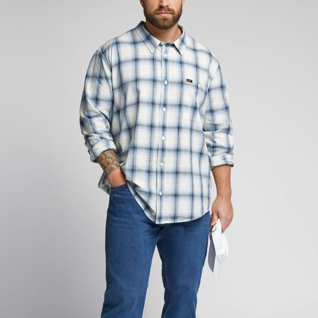 Camicia a quadri azzurri da uomo Lee Leesure