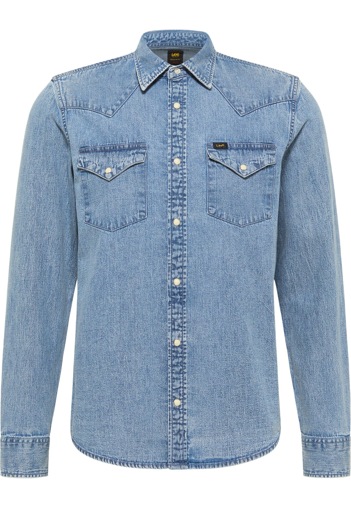 Camicia color jeans da uomo Lee Leesure
