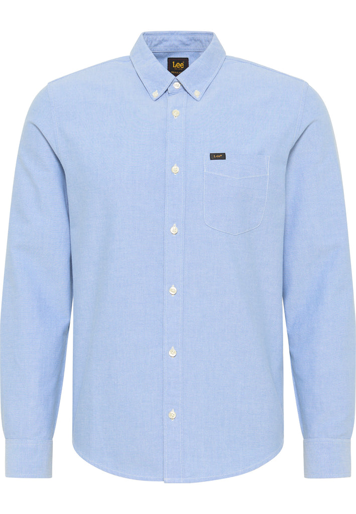 Camicia azzurra button-down da uomo Lee