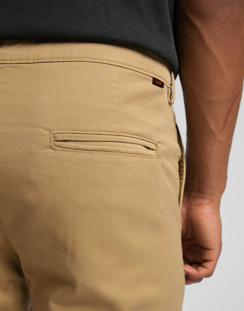 Pantaloni chino slim beige da uomo Lee