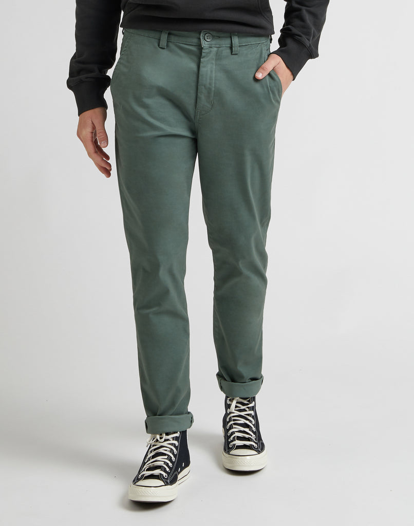 Pantaloni chino slim verdi da uomo Lee