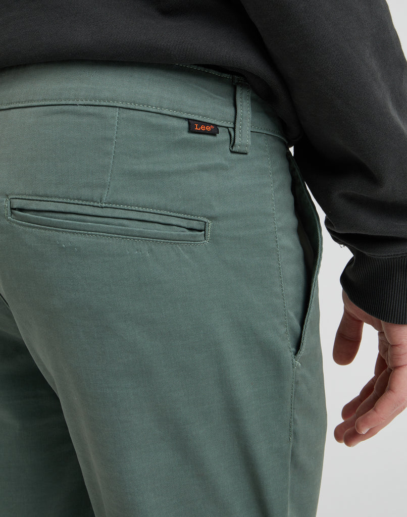 Pantaloni chino slim verdi da uomo Lee