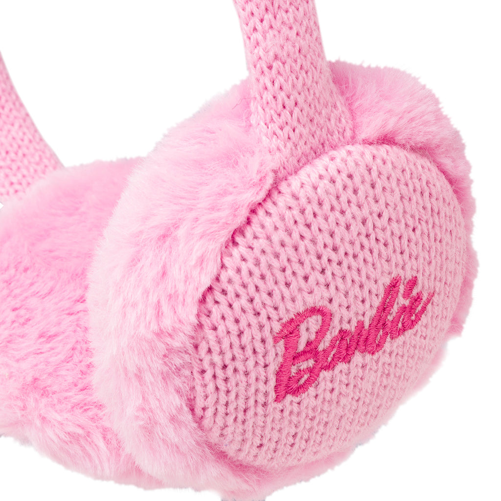 Paraorecchie rosa da donna con logo Barbie