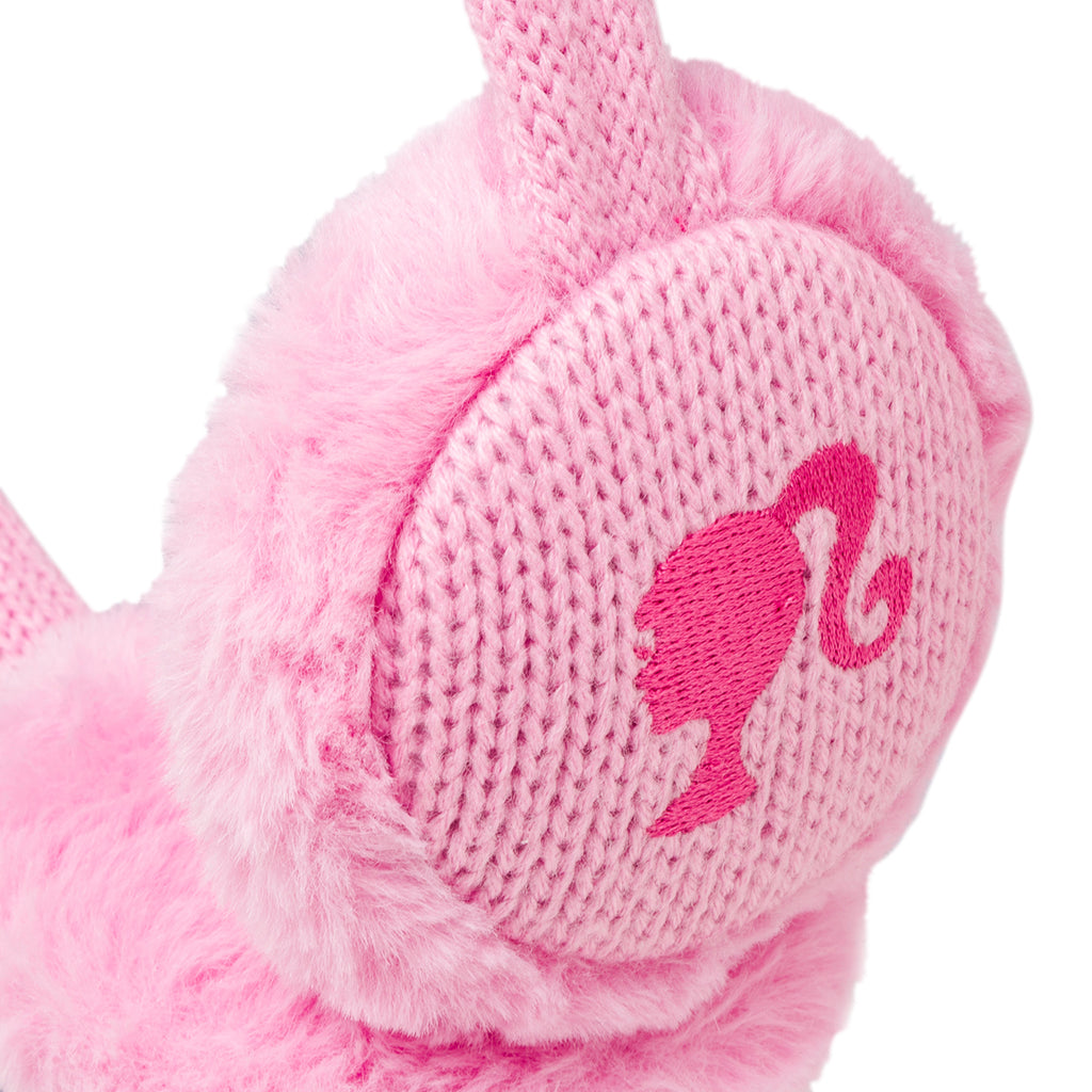 Paraorecchie rosa da donna con logo Barbie