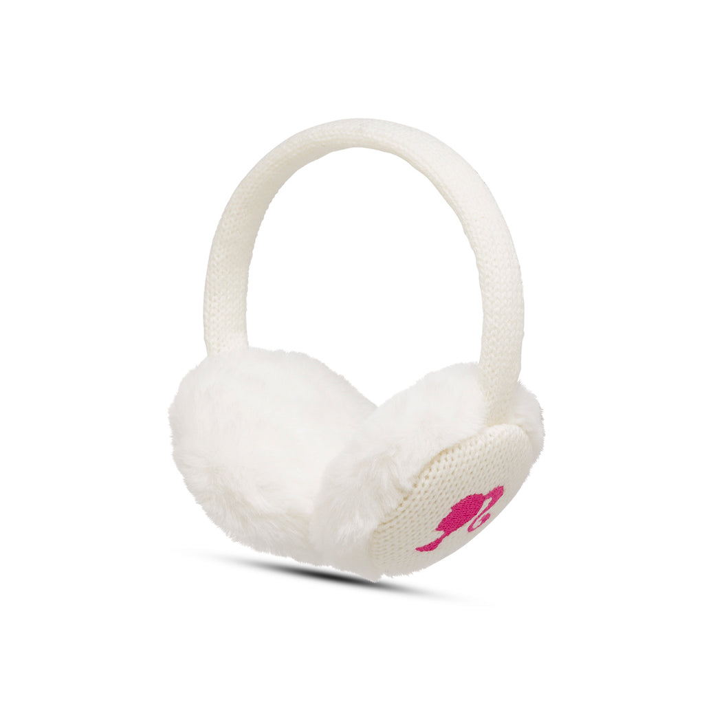 Paraorecchie bianco da donna con logo Barbie