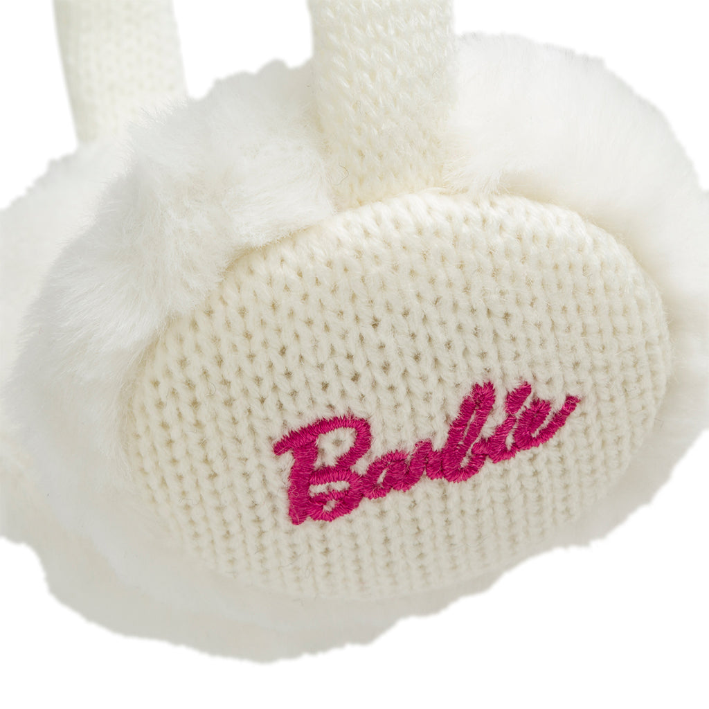 Paraorecchie bianco da donna con logo Barbie
