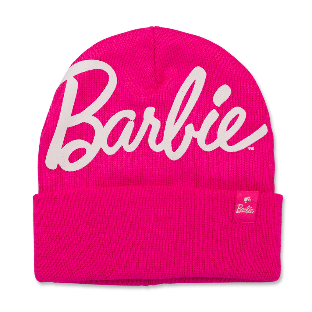 Berretto fucsia da donna con logo Barbie