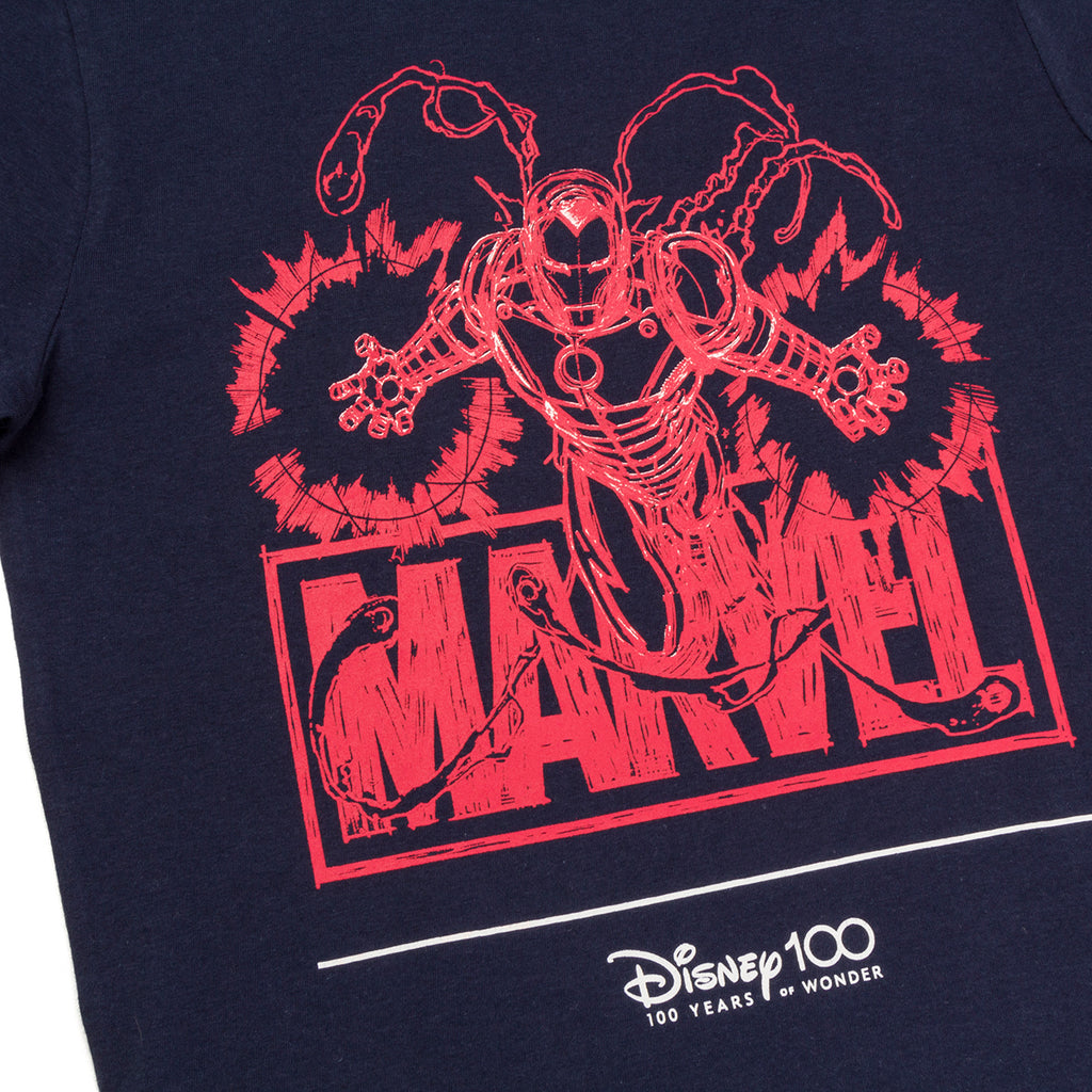 Pigiama corto blu e rosso da bambino Avengers