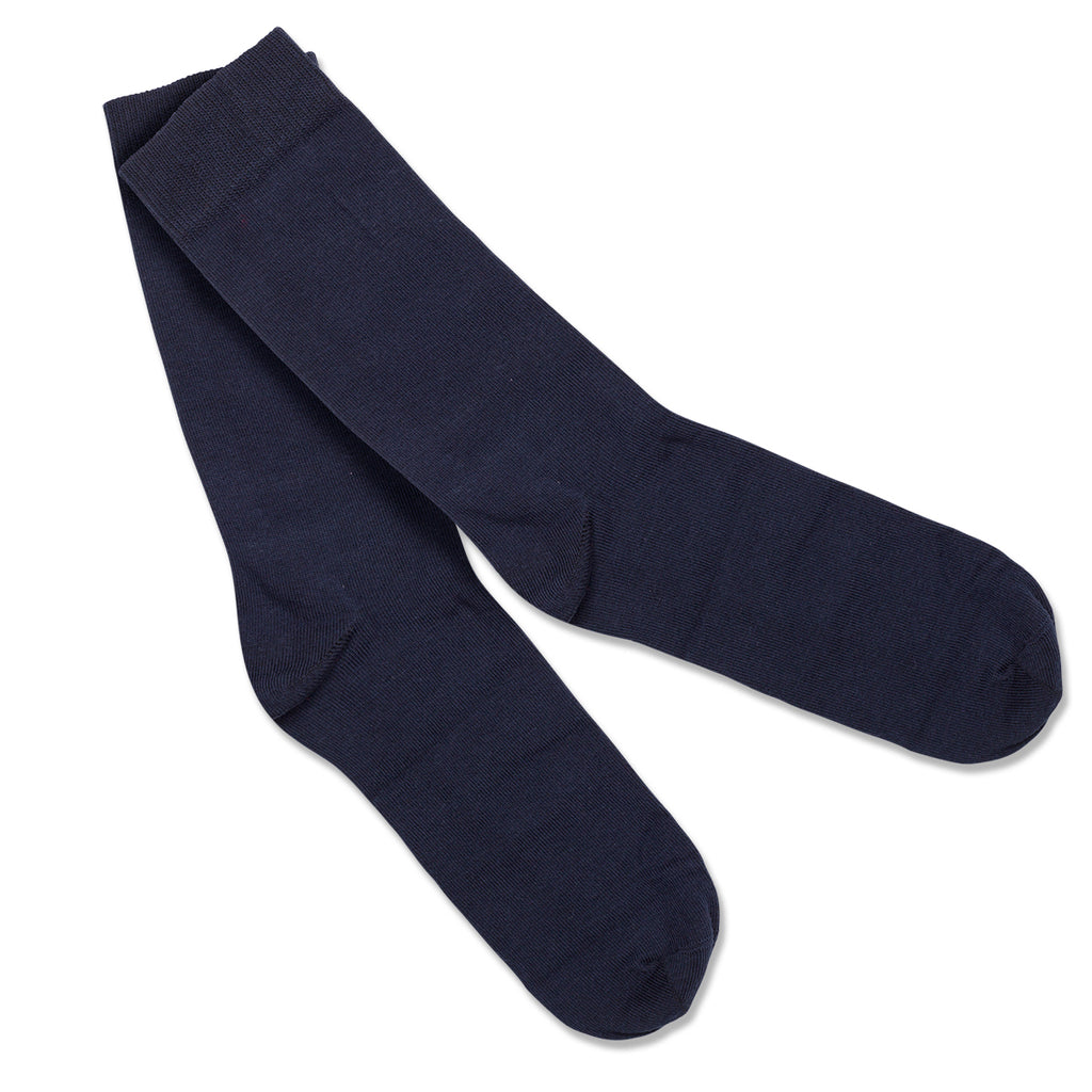 Confezione da 2 paia di calzini natalizi blu da uomo con ricamo Renna di Natale