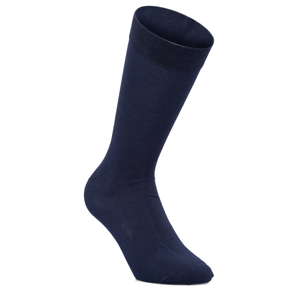 Confezione da 2 paia di calzini natalizi blu da uomo con ricamo Renna di Natale