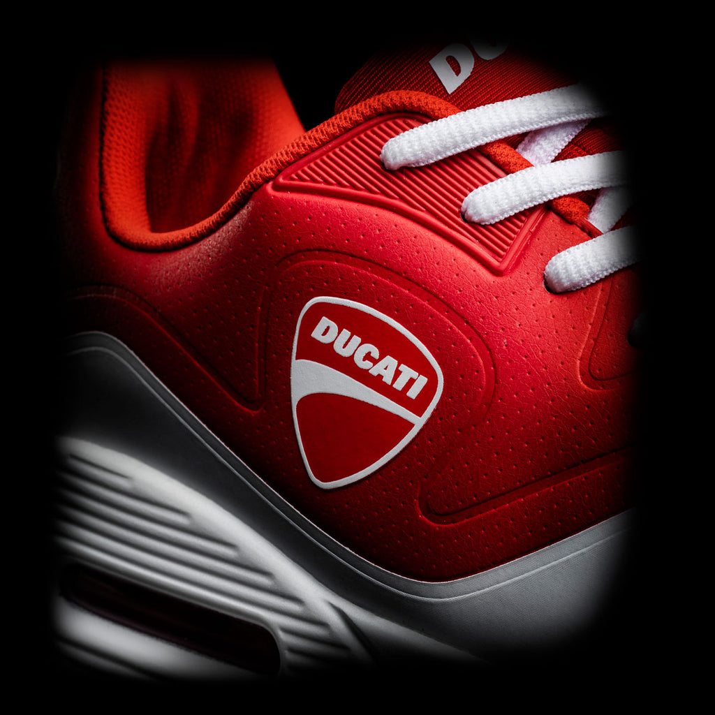 Sneakers rosse da uomo con suola ad aria Ducati Bartolo
