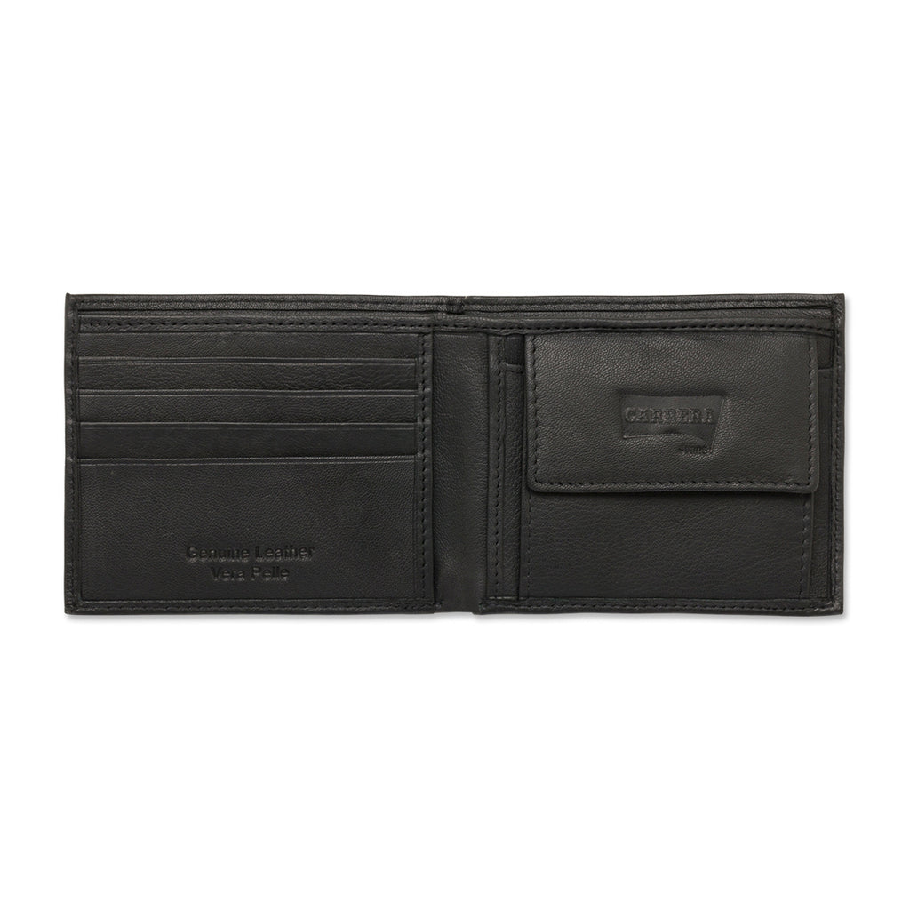 Portafoglio nero in pelle da uomo Carrera Jeans