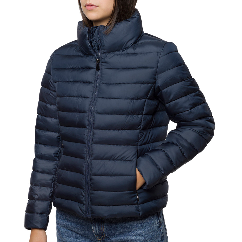 Piumino blu da donna con collo alto Lora Ferres