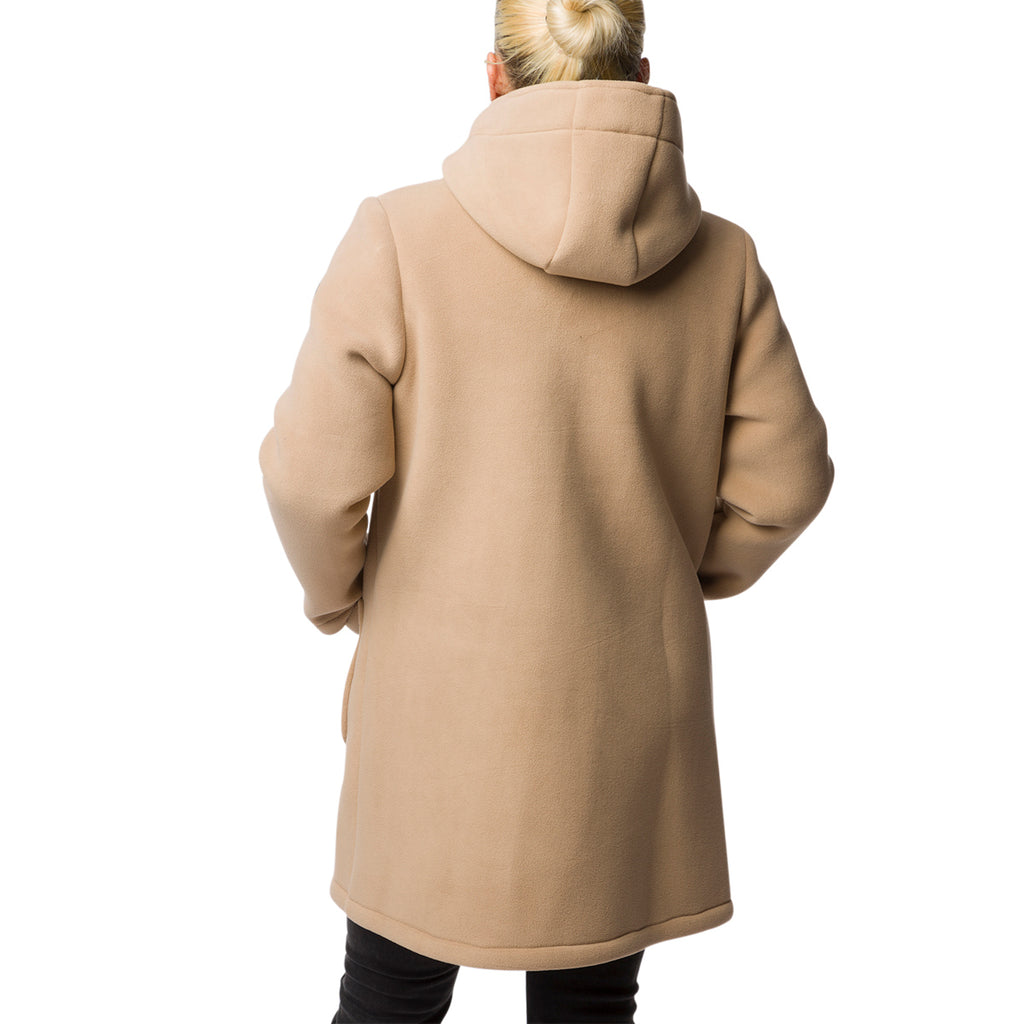 Cappotto marrone chiaro da donna con cappuccio Swish Jeans