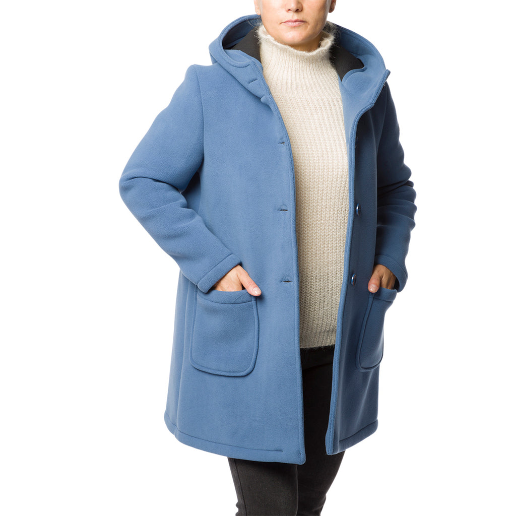 Cappotto blu da donna con cappuccio Swish Jeans