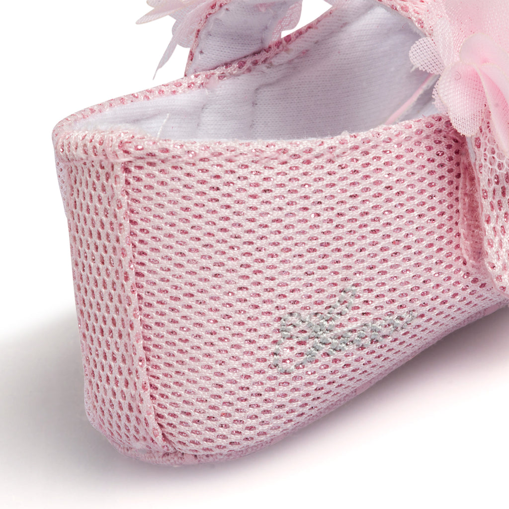 Ballerine primi passi rosa da bambina con fiorellini Chicco Nedela