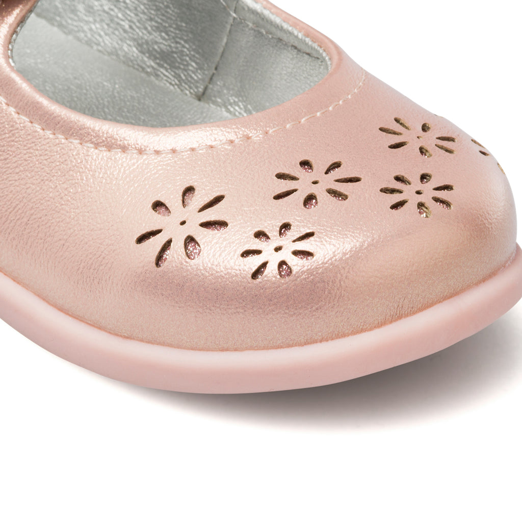 Ballerine primi passi rosa da bambina con glitter Le scarpe di Alice