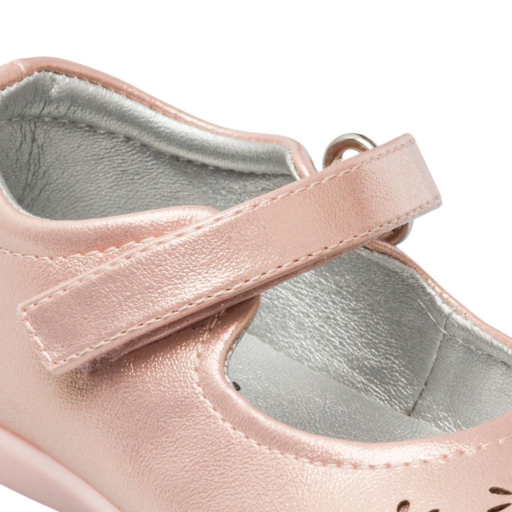Ballerine primi passi rosa da bambina con glitter Le scarpe di Alice