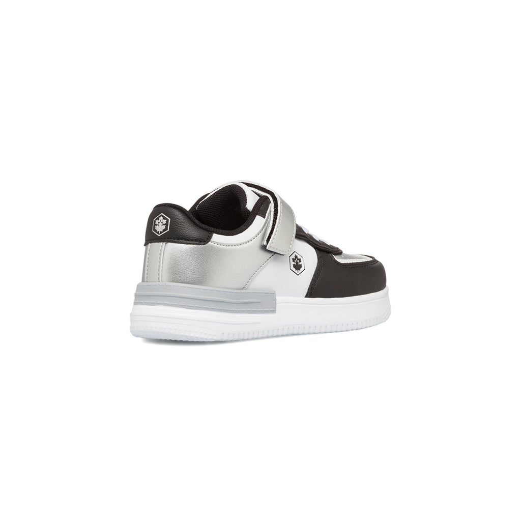 Sneakers bianche, nere e argento da bambina Lumberjack Freya