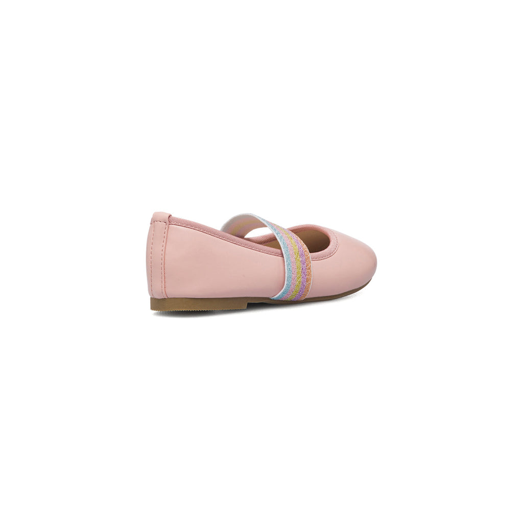 Ballerine rosa con fascia arcobaleno Le scarpe di Alice
