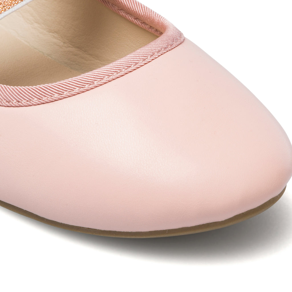 Ballerine rosa con fascia arcobaleno Le scarpe di Alice