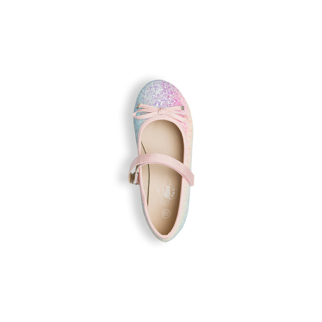 Ballerine multicolore effetto glitterato Le scarpe di Alice