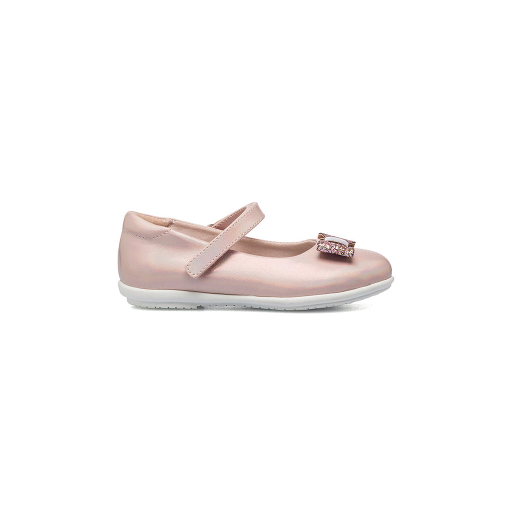 Ballerine rosa con fiocchetto glitterato Le scarpe di Alice